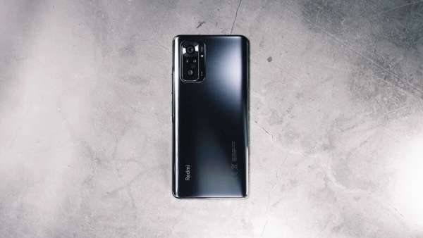 The back of the Xiaomi Redmi Note 10 Pro