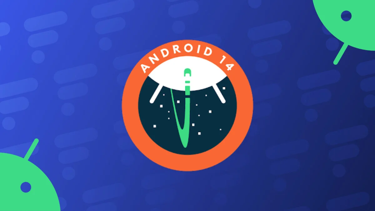 The official logo of Android 14