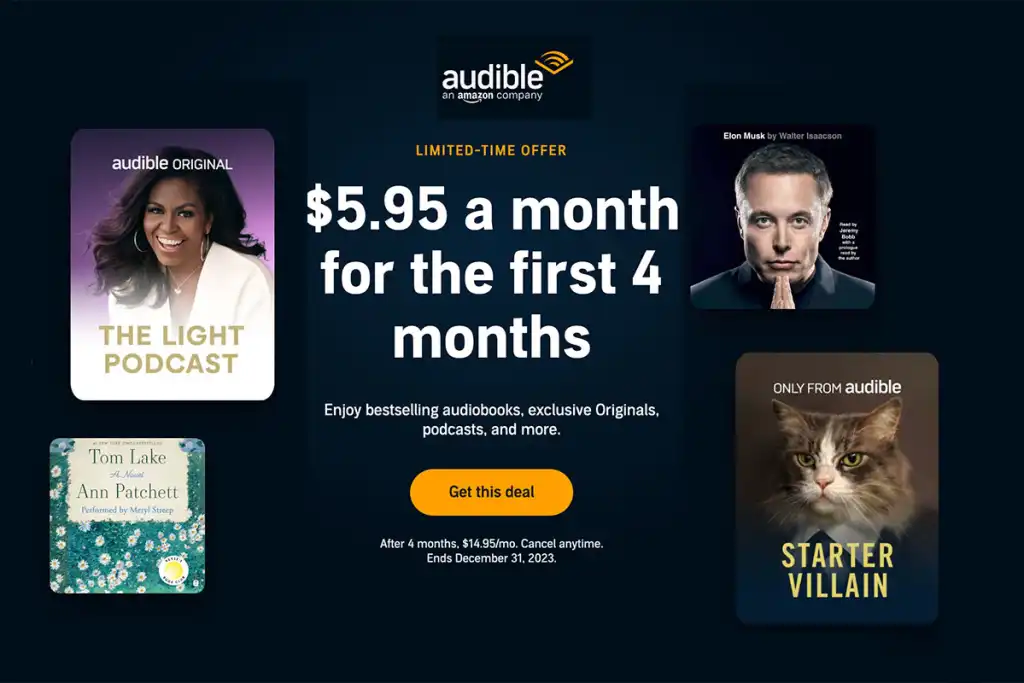 Best Audible deals Get Audible for 60 off AG4Tech