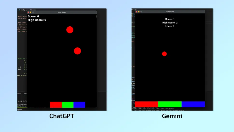 Gemini vs ChatGPT