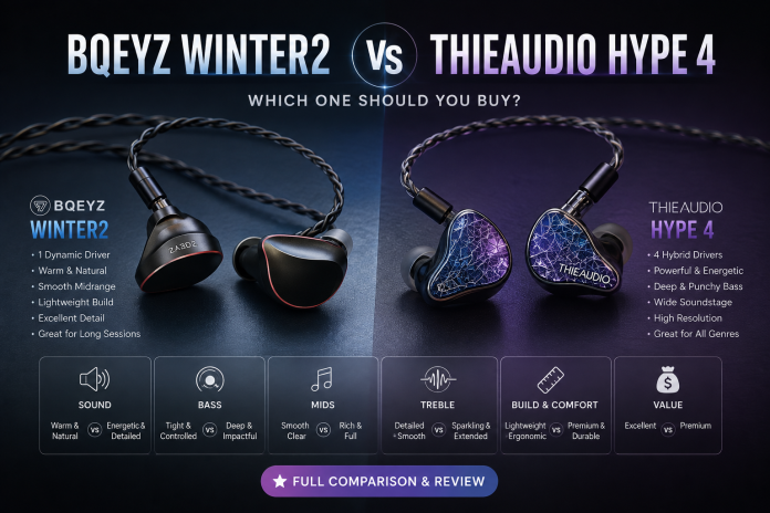 BQEYZ Winter2 vs Thieaudio Hype 4